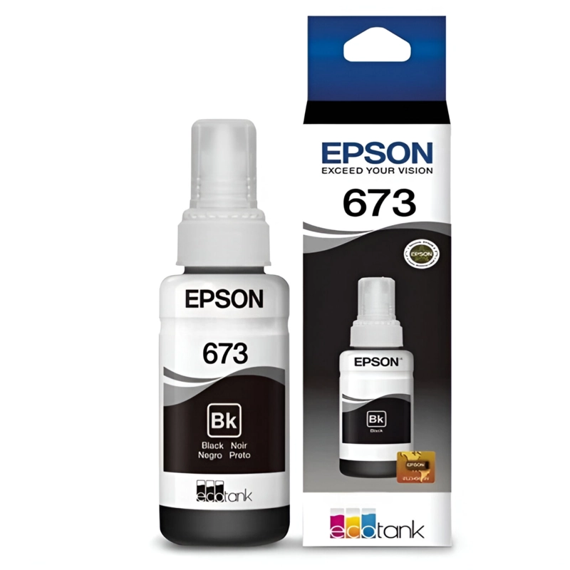 TINTA EPSON NEGRO 673 ORIGINAL NEGRA 70ML - 1