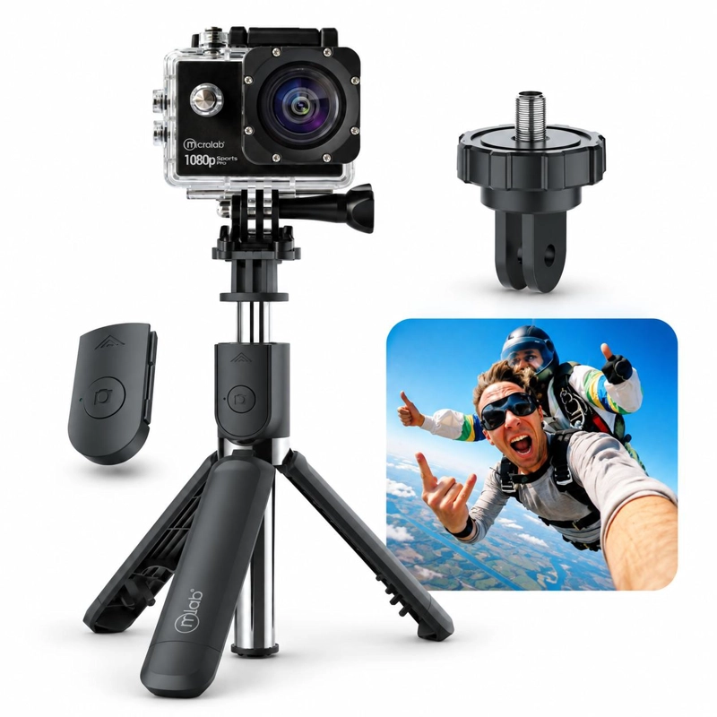 SOPORTE KIT SELFIE TRIPODE BLUETOOTH (4EN1) MULTIPROPOSITO - 8
