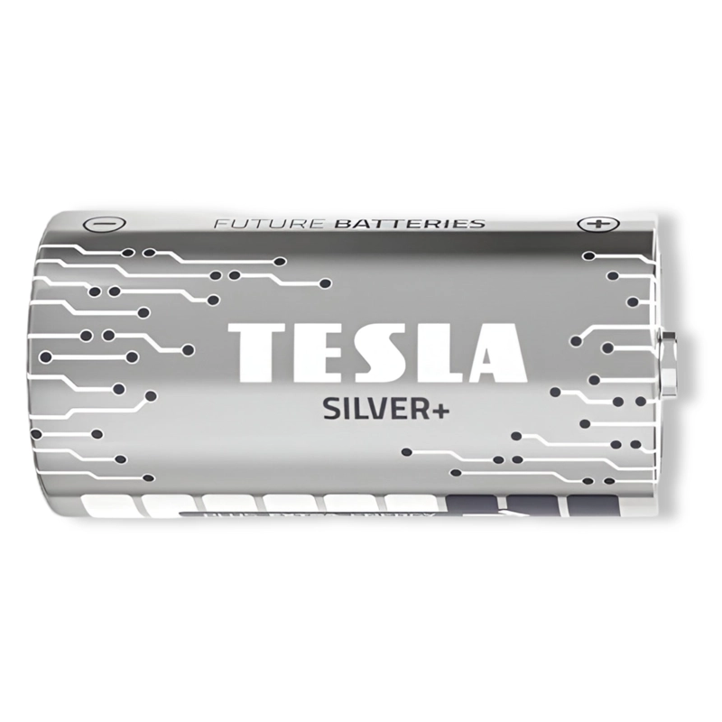 PACK 12 PILAS C TESLA SILVER+ ALKALINE PLUS EXTRA ENERGY - 5
