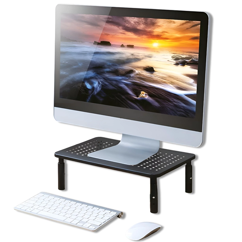BASE PARA SOPORTAR MONITOR AJUSTABLE 12 KG MAX ALUMINUM DESK - 3