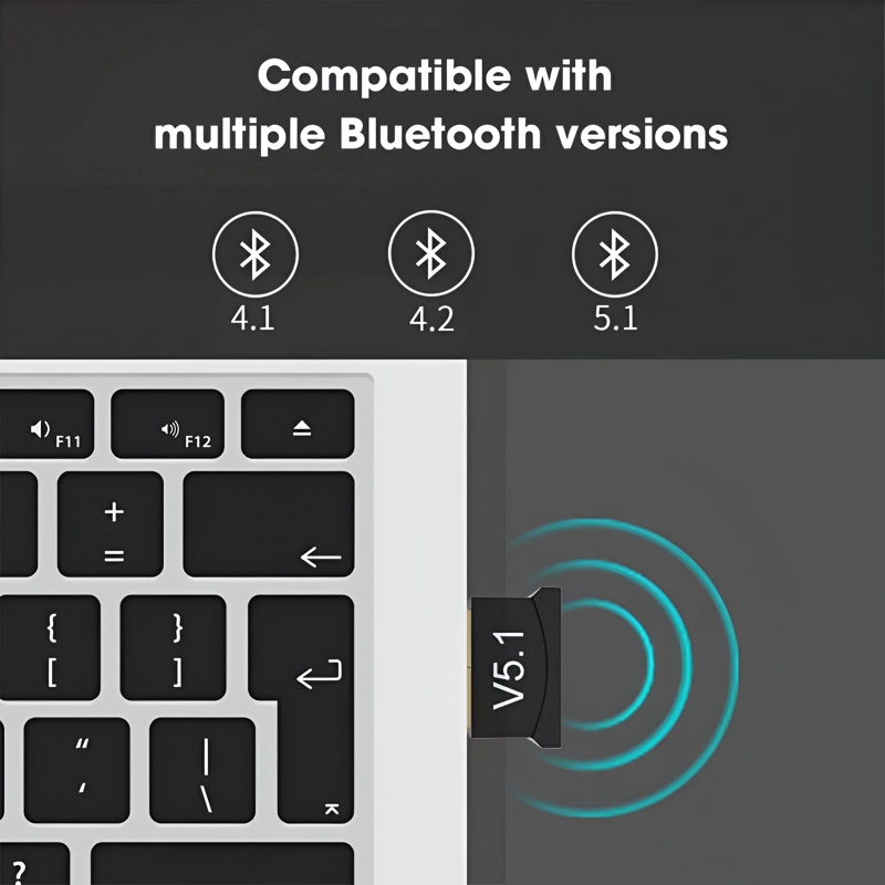 RECEPTOR BLUETOOTH 5.1 USB 2.0 HIGH SPEED 24 MBPS - 3