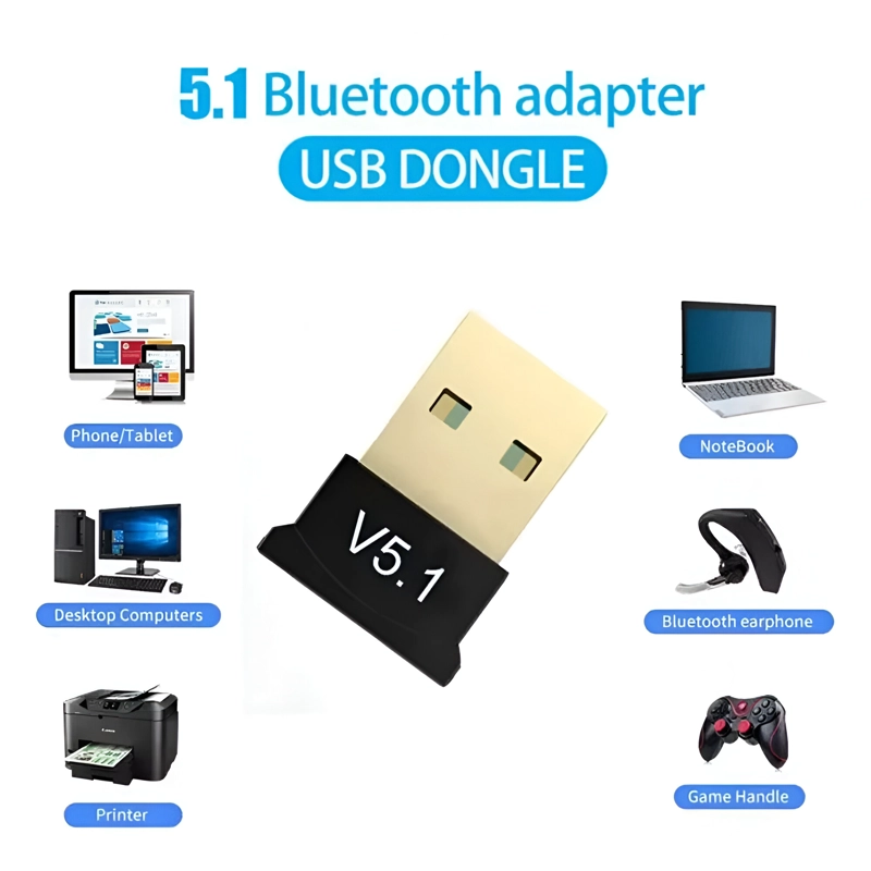 RECEPTOR BLUETOOTH 5.1 USB 2.0 HIGH SPEED 24 MBPS - 6