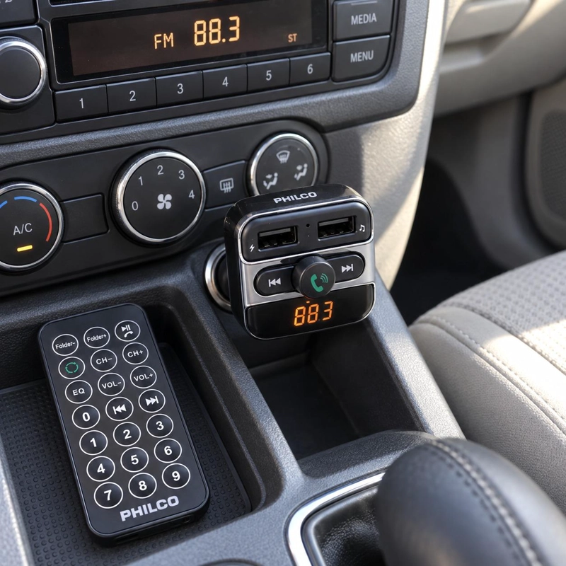 REPRODUCTOR DE MUSICA PARA AUTO - TRANSMISOR FM SMART BT400 - 6