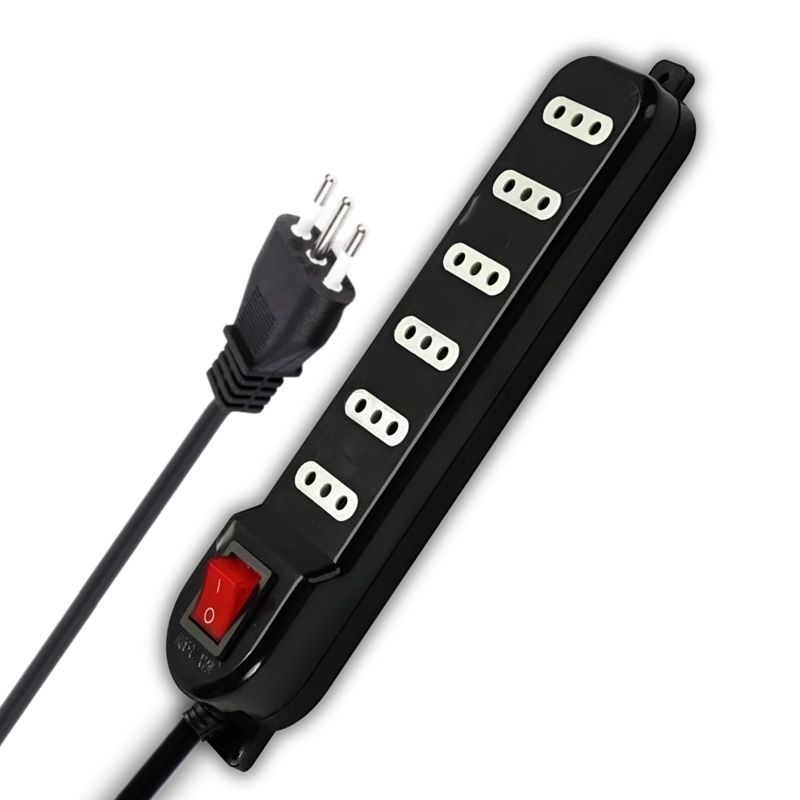 ALARGADOR DE 3MT CERTIFICADO 6 POS + SWITCH CORTA CORRIENTE - 4