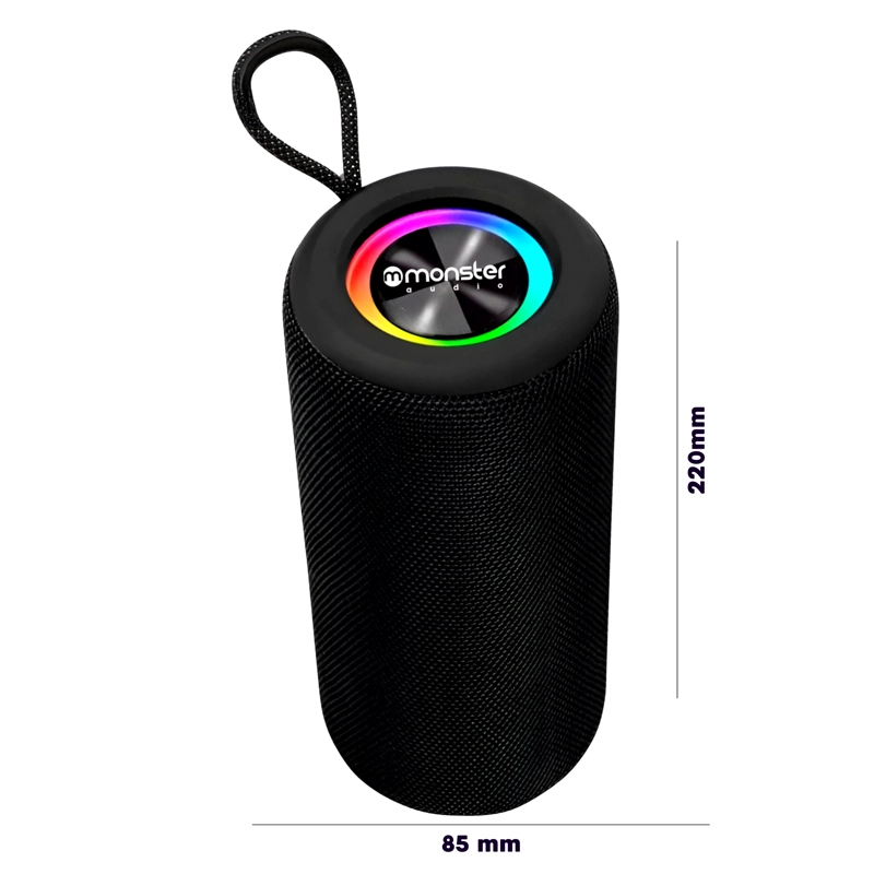 PARLANTE BLUETOOTH TRUE WIRELESS RGB + RADIO FM P468N +10W - 6