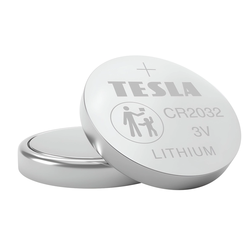 PACK DE 5 PILAS CR2032 TESLA 3V LONG LIFETIME - 1