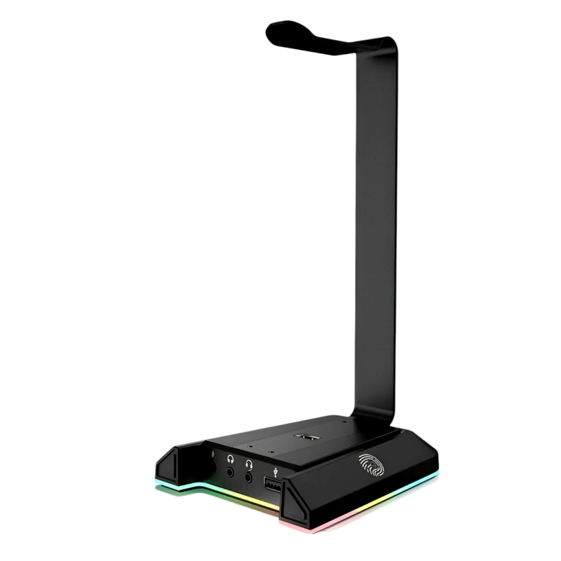 SOPORTE DE AUDIFONOS FULL RGB MULTIMEDIA 7.1 + PUERTOS USB - 2