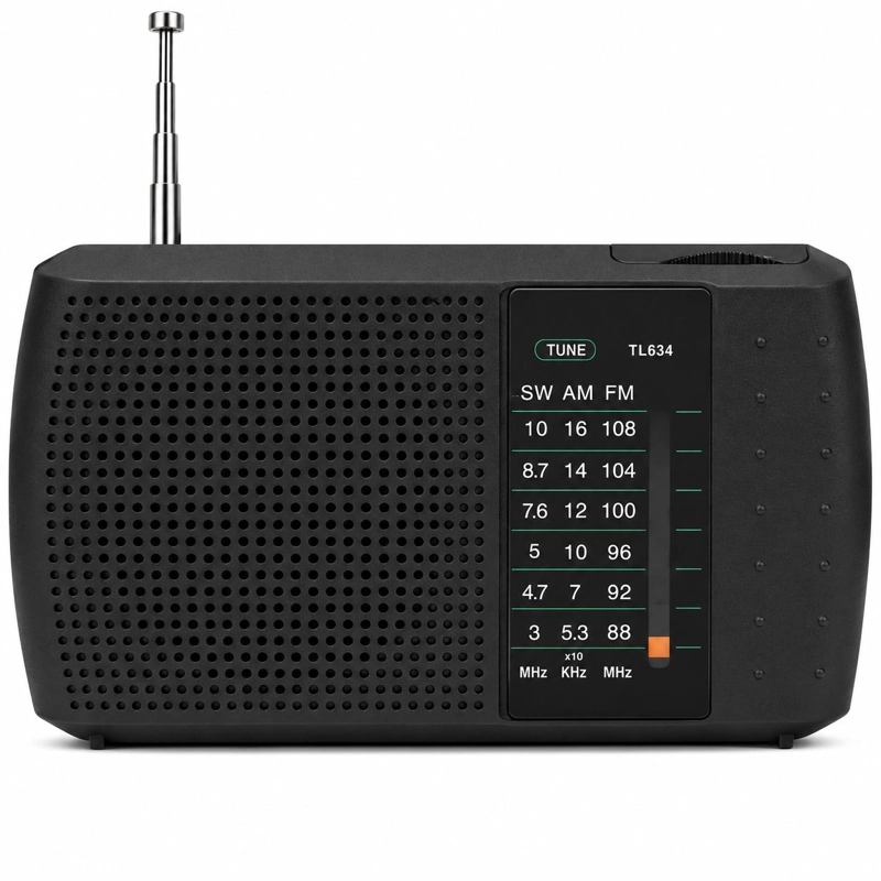 RADIO PORTATIL DE BOLSILLO MULTIBANDAS AM/ FM / SW TL634 - 1
