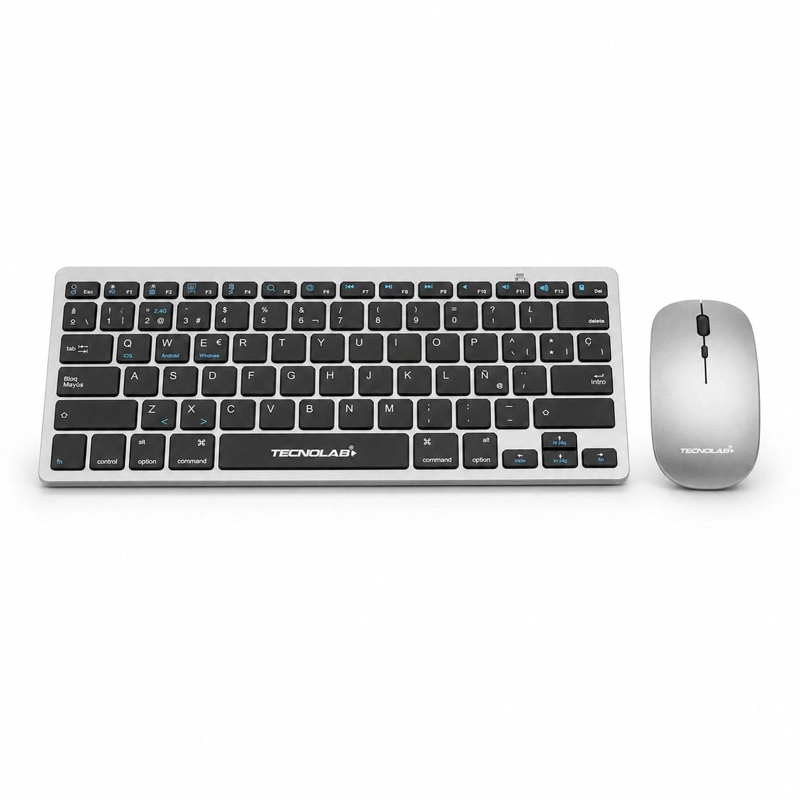 KIT TECLADO Y MOUSE INALAMBRICO CONEXION BLUETOOTH + USB 2G - 6