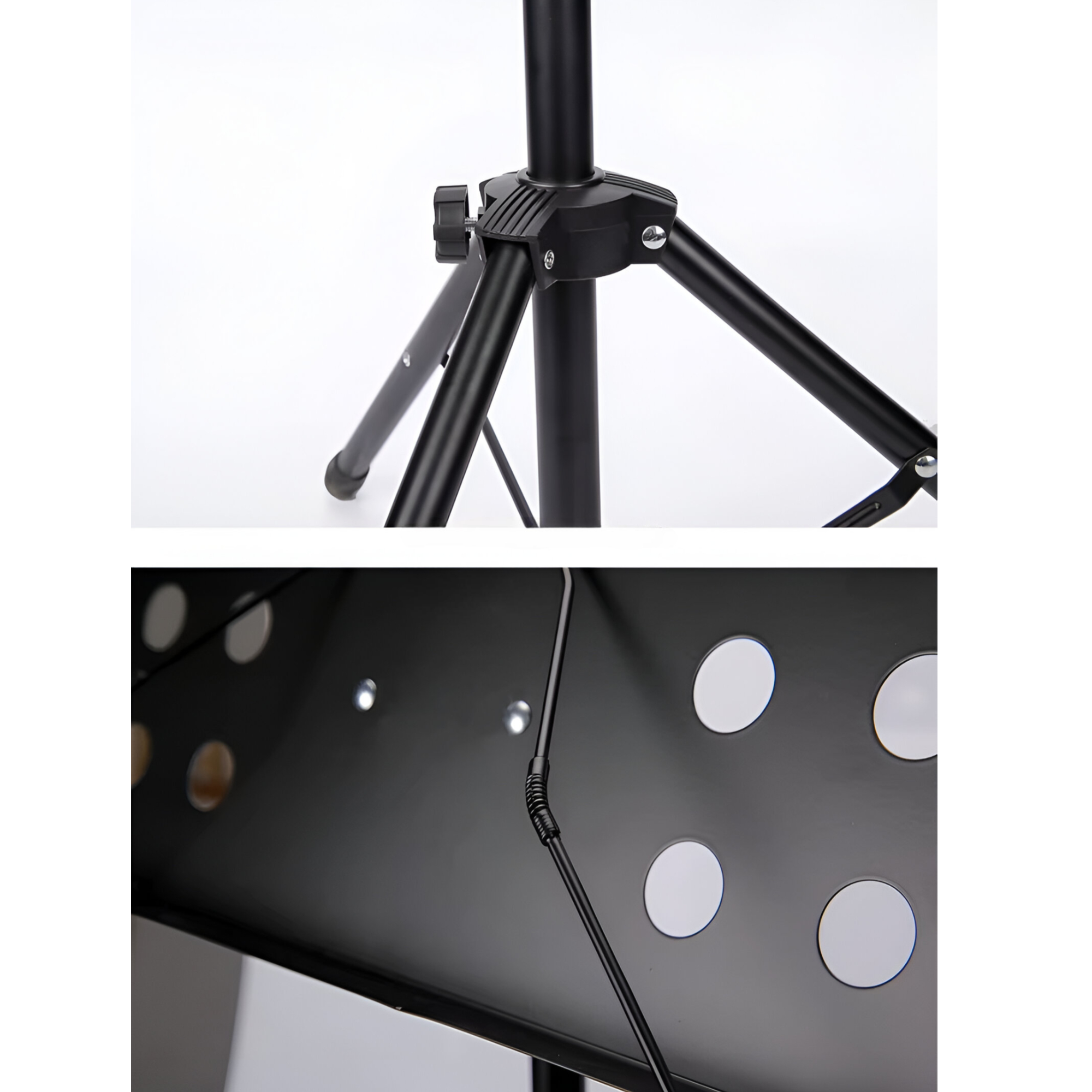 SOPORTE ATRIL DE PARTITURAS CON ALTURA AJUSTABLE DE ALUMINIO - 9