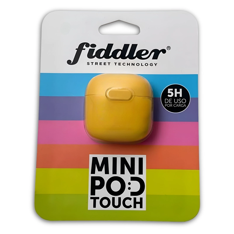 AUDIFONOS IN EAR BLUETOOTH FIDDLER MINI AMARILLO ANDROID IOS - 2