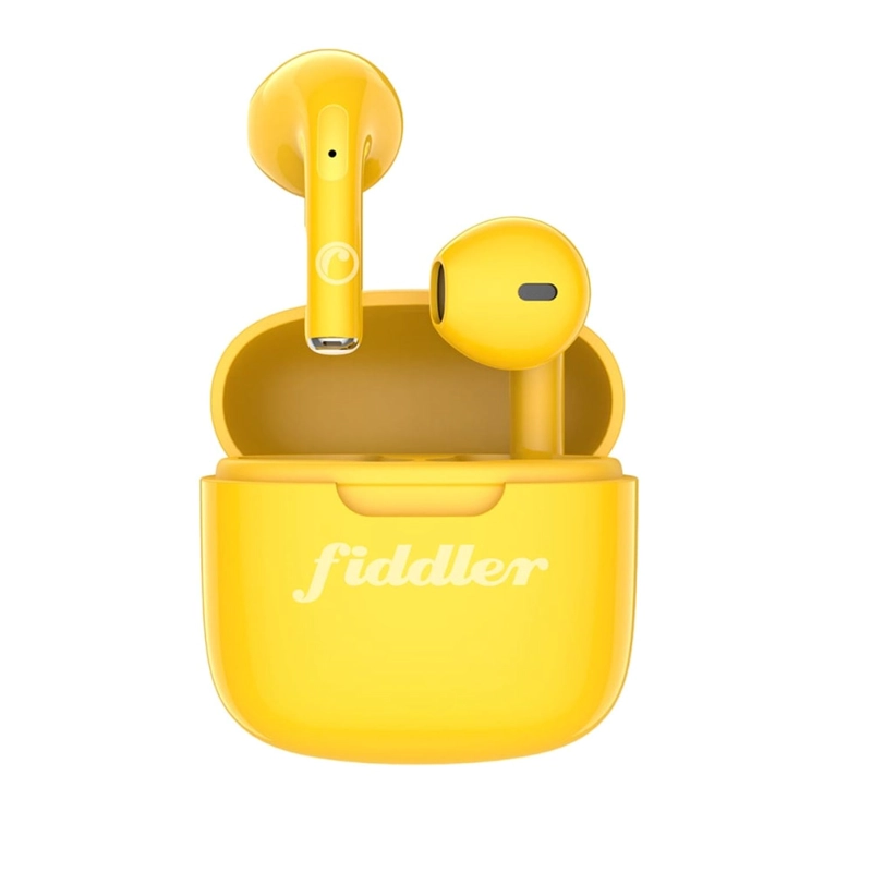 AUDIFONOS IN EAR BLUETOOTH FIDDLER MINI AMARILLO ANDROID IOS - 3
