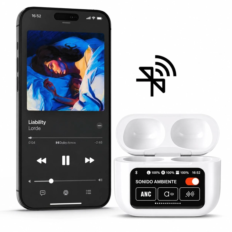 AUDIFONOS IN EAR TWS CON DISPLAY LED SMART ANC TOUCH EDITION - 6