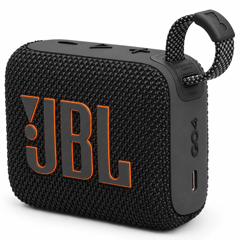 PARLANTE PORTATIL JBL GO 4 BLACK BLUETOOTH 5 WATERPROOF IP67 - 1