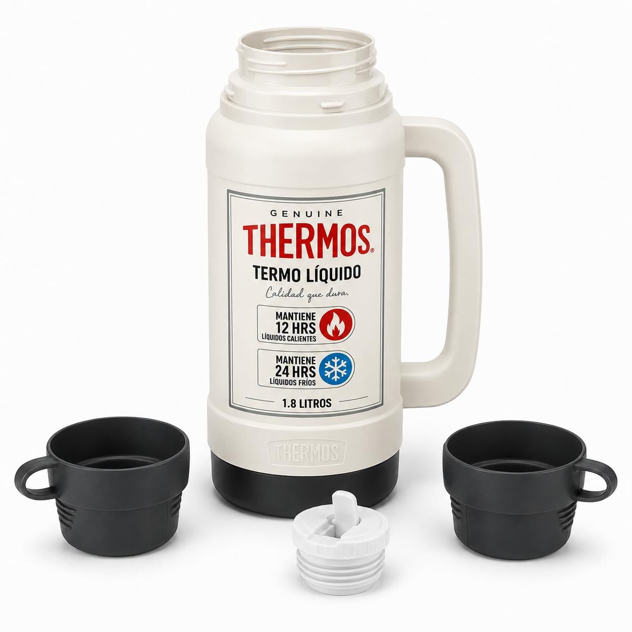 TERMO PARA LIQUIDOS 1.8 LITROS THERMOS 32-180-C6 BLANCO - 2