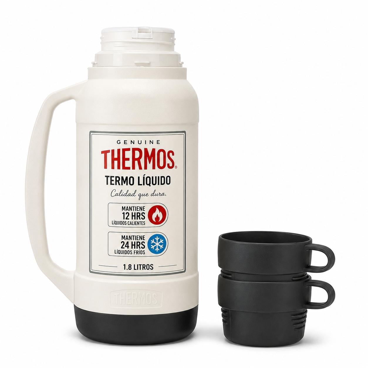 TERMO PARA LIQUIDOS 1.8 LITROS THERMOS 32-180-C6 BLANCO - 3