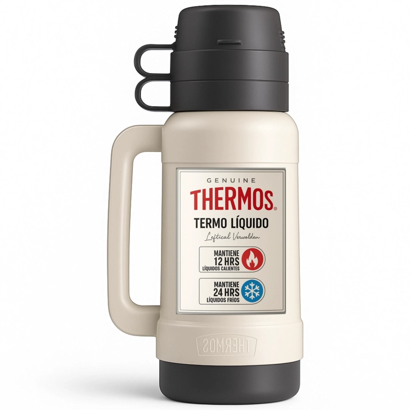 TERMO PARA LIQUIDOS 1.8 LITROS THERMOS 32-180-C6 BLANCO - 5