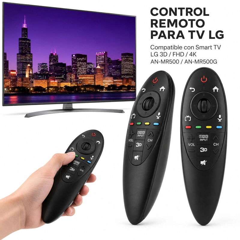CONTROL REMOTO MAGIC PARA SMART TV LG 3D / 4K / TL471 BLACK - 6