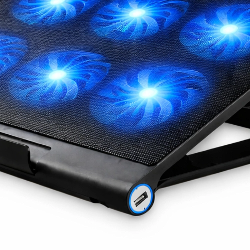 VENTILADOR PARA NOTEBOOKS GAMER SIX FAN LED 1800 RPM 17' MAX - 3