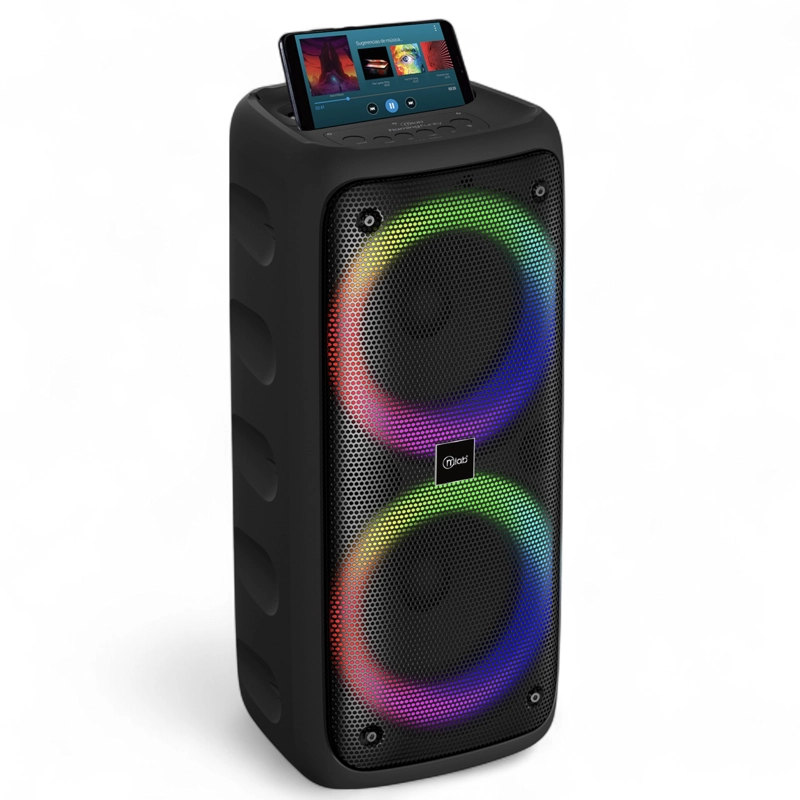 PARLANTE PORTATIL BLUETOOTH 5 TWS RGB FUNKY FLAMING 20 RMS - 2