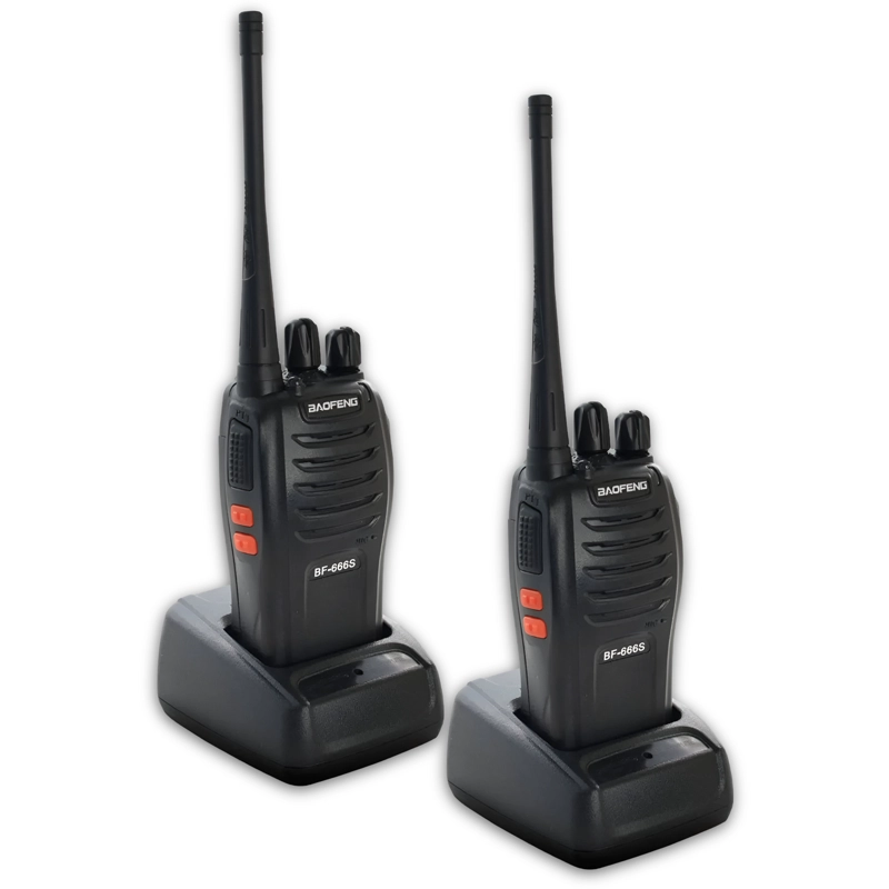 KIT DE RADIOS INTERCOMUNICADORES WALKIE TALKIE 16 CANALES BF - 1