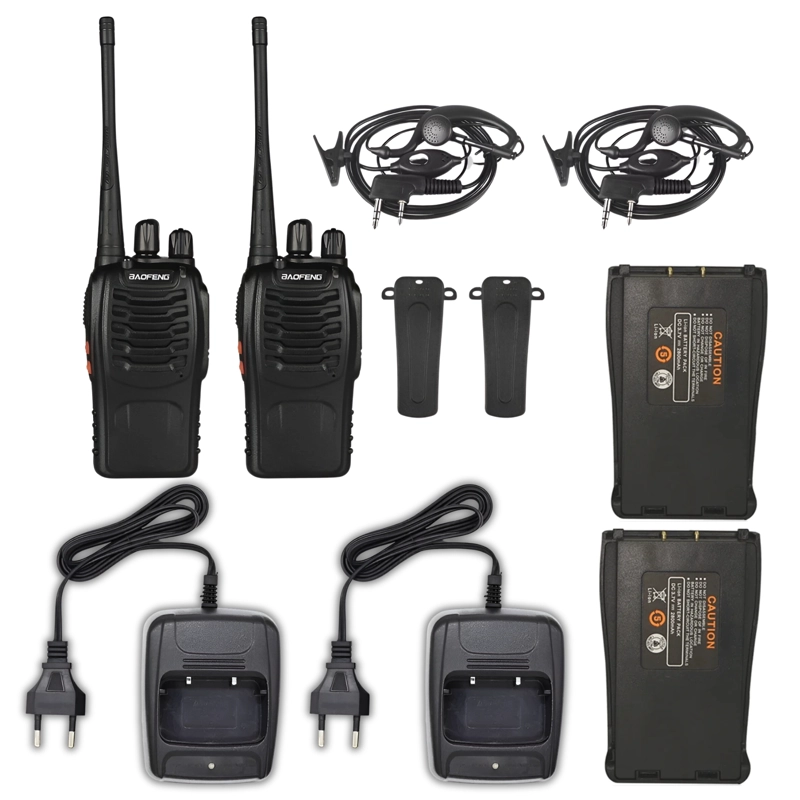 KIT DE RADIOS INTERCOMUNICADORES WALKIE TALKIE 16 CANALES BF - 4