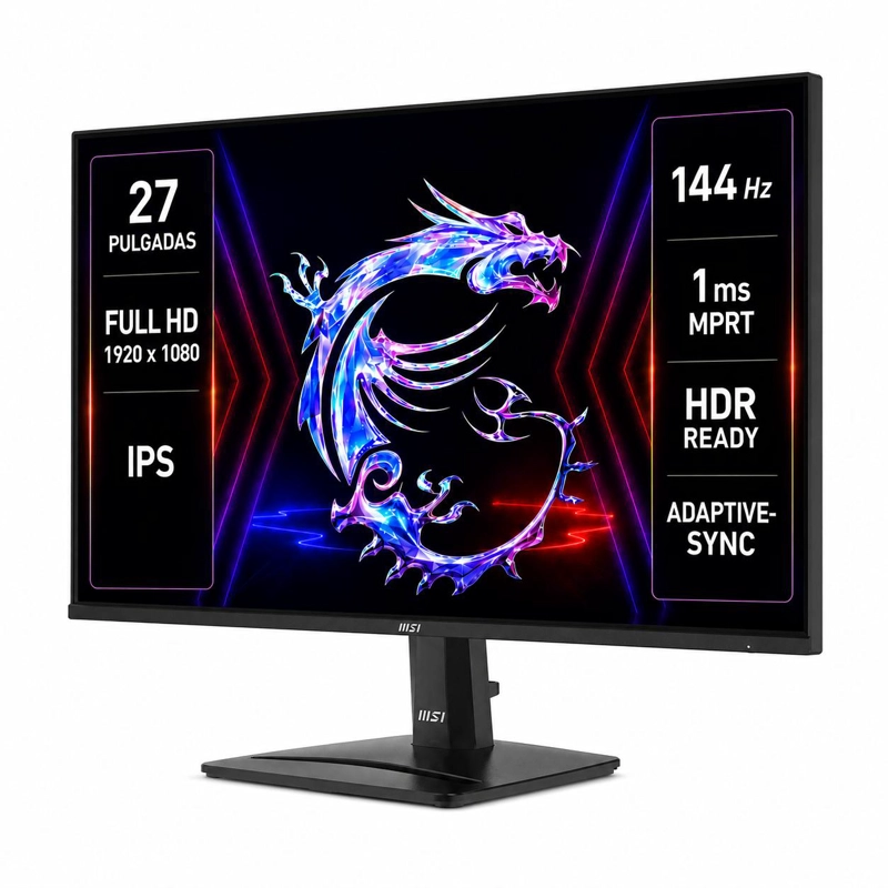MONITOR GAMER MSI PRO 27' FULL HD 144HZ+ HDR ULTRA LIGHT IPS - 2
