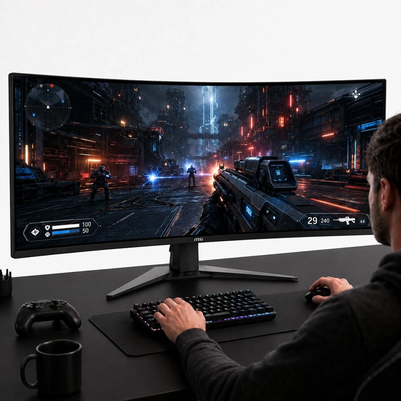 MONITOR GAMER MSI 34' CURVO 180HZ ULTRA FLAT 1MS 3440X1440PX - 3