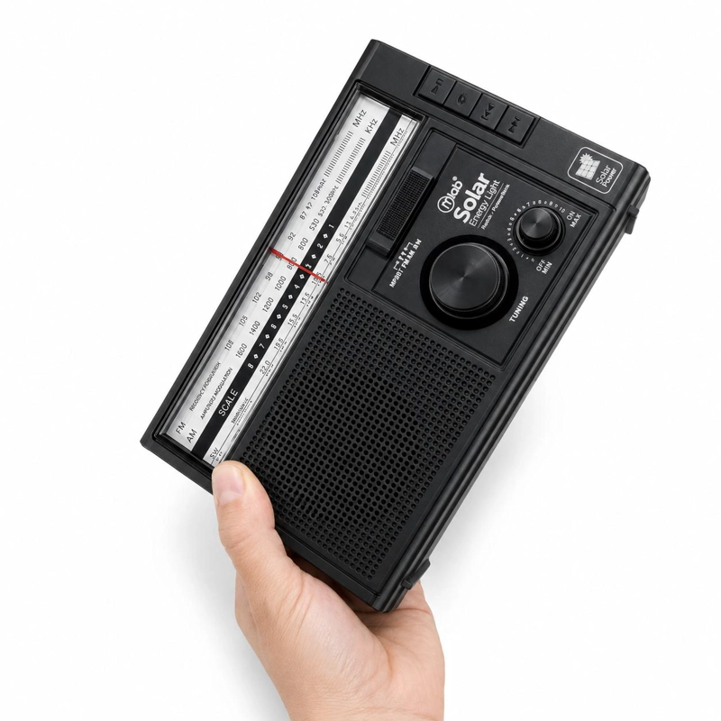RADIO AM/ FM/ SW/ BT RECARGABLE USB-C + CARGA SOLAR & PILAS - 6