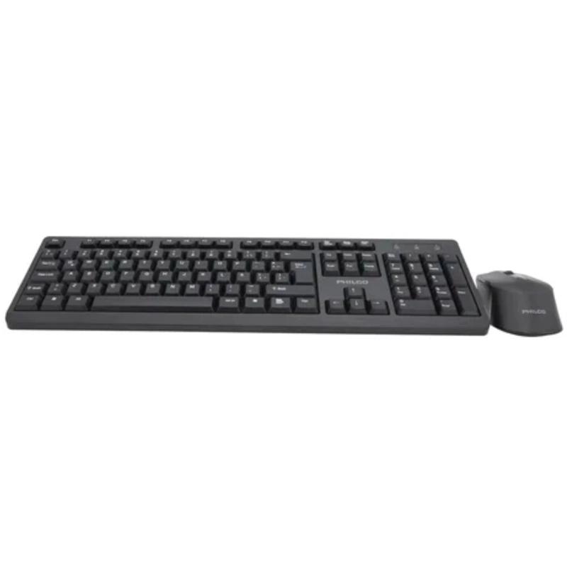 MOUSE Y TECLADO INALAMBRICO PHILIPS QUIET EDITION USB 2.4GHZ - 8