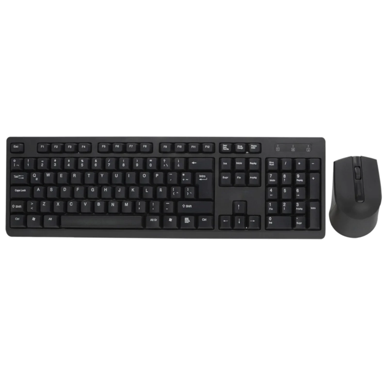 MOUSE Y TECLADO INALAMBRICO PHILIPS QUIET EDITION USB 2.4GHZ - 9