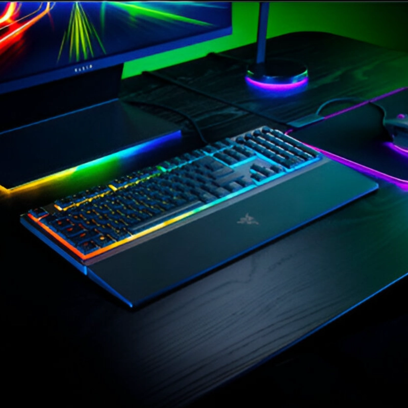TECLADO GAMER RAZER ORNATA V3 RGB CON APOYA MUÑECAS ESPAÑOL - 7