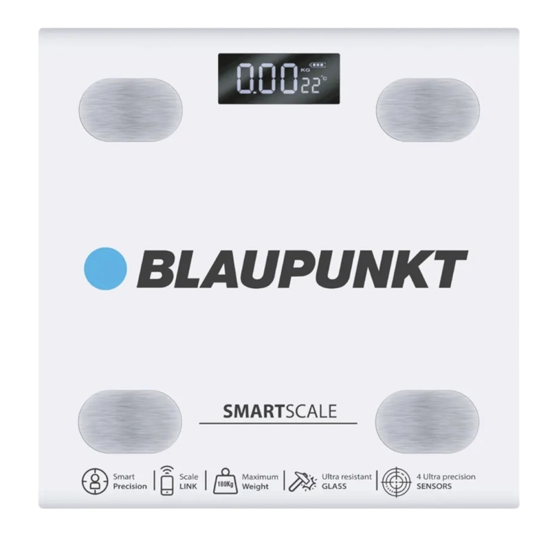 BALANZA DIGITAL CORPORAL  BLAUPUNKT SMART SCALE 180KG WHITE - 3