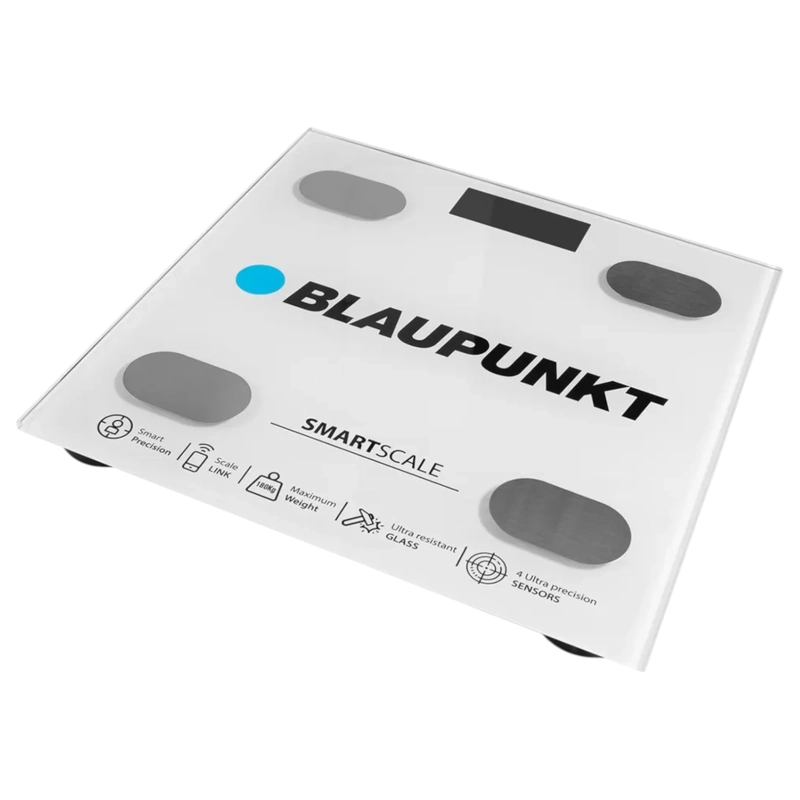 BALANZA DIGITAL CORPORAL  BLAUPUNKT SMART SCALE 180KG WHITE - 5