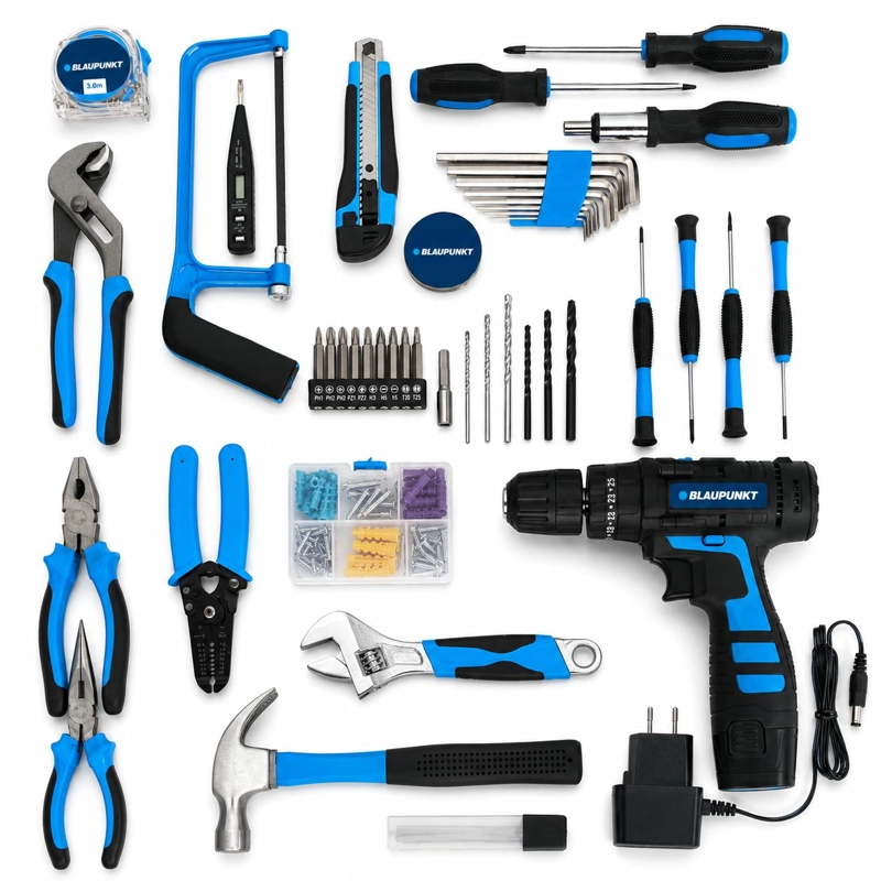 KIT DE HERRAMIENTAS MULTIUSOS +DESATORNILLADOR ELE CTRICO 12V - 7