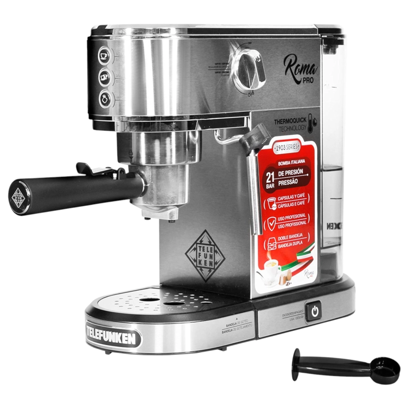 CAFETERA PROFESIONAL EXPRESS TERMO QUICK ROMA PRO 21 BAR 1LT - 4