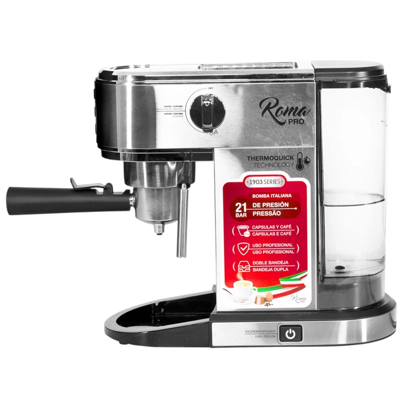 CAFETERA PROFESIONAL EXPRESS TERMO QUICK ROMA PRO 21 BAR 1LT - 5