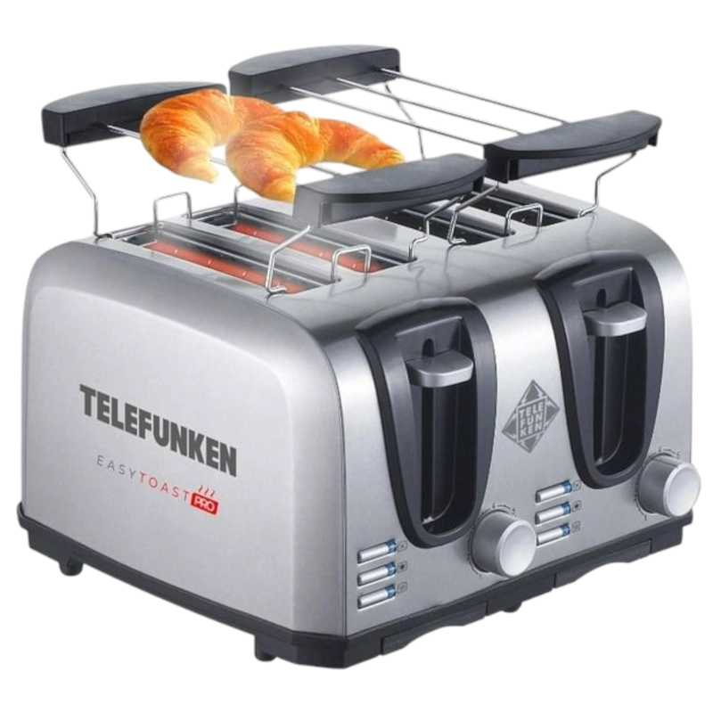 TOSTADOR ELE CTRICO DOBLE  (4EN1) EASY TOAST PRO INOX 1450W - 4