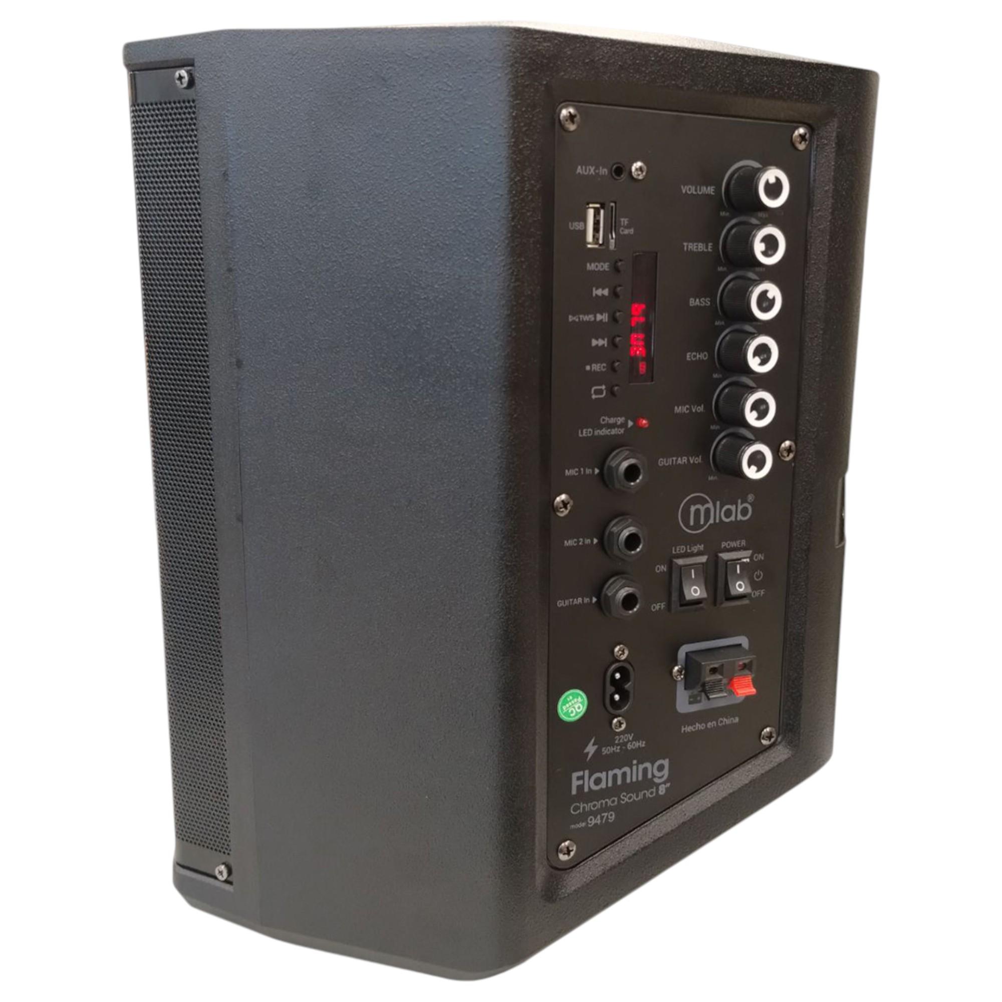 PARLANTE BLUETOOTH FLAMING CHROMA RGB 40W RMS C/MIC WIRELESS - 9