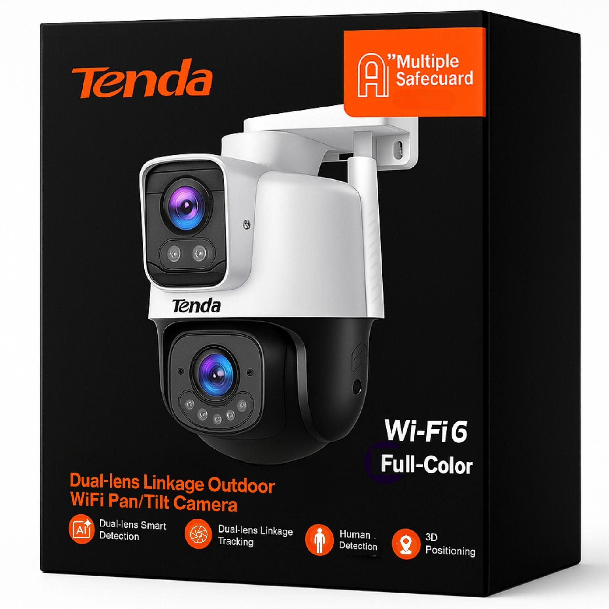 CAMARA DE SEGURIDAD OUTDOOR DUAL 360° TENDA CH9 FHD / WIFI-6 - 2