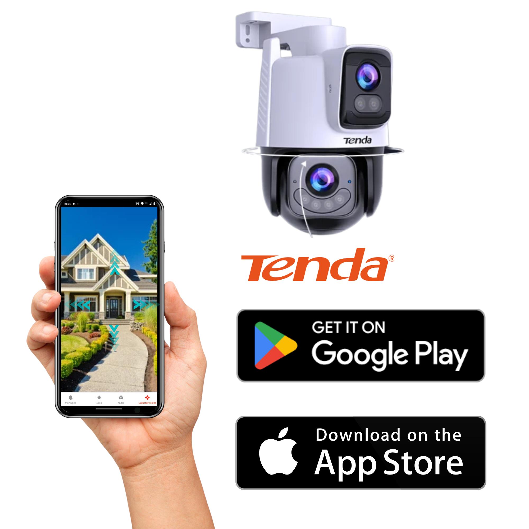 CAMARA DE SEGURIDAD OUTDOOR DUAL 360° TENDA CH9 FHD / WIFI-6 - 8