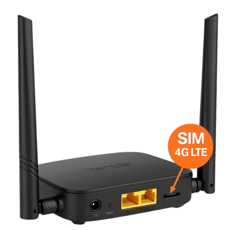 ROUTER WIFI LTE 4G-3G HIGH POWER CON RANURA SIMCARD 300MBPS - 3