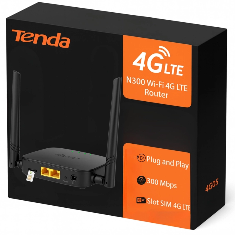 ROUTER WIFI LTE 4G-3G HIGH POWER CON RANURA SIMCARD 300MBPS - 9