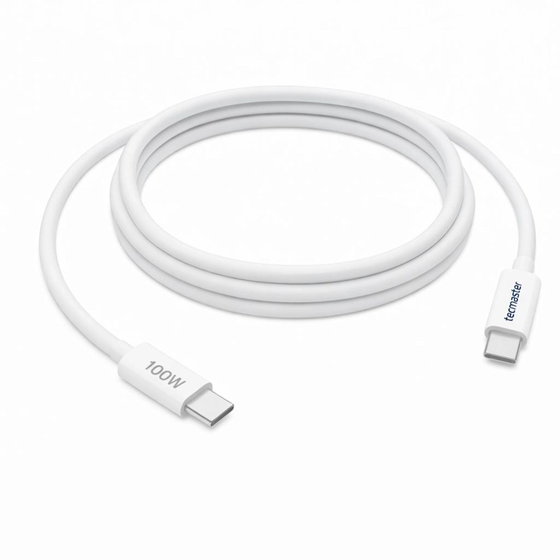 CABLE DE DATOS USB-C A USB-C PD 100W ANDROID AUTO/CARPLAY 1M - 2