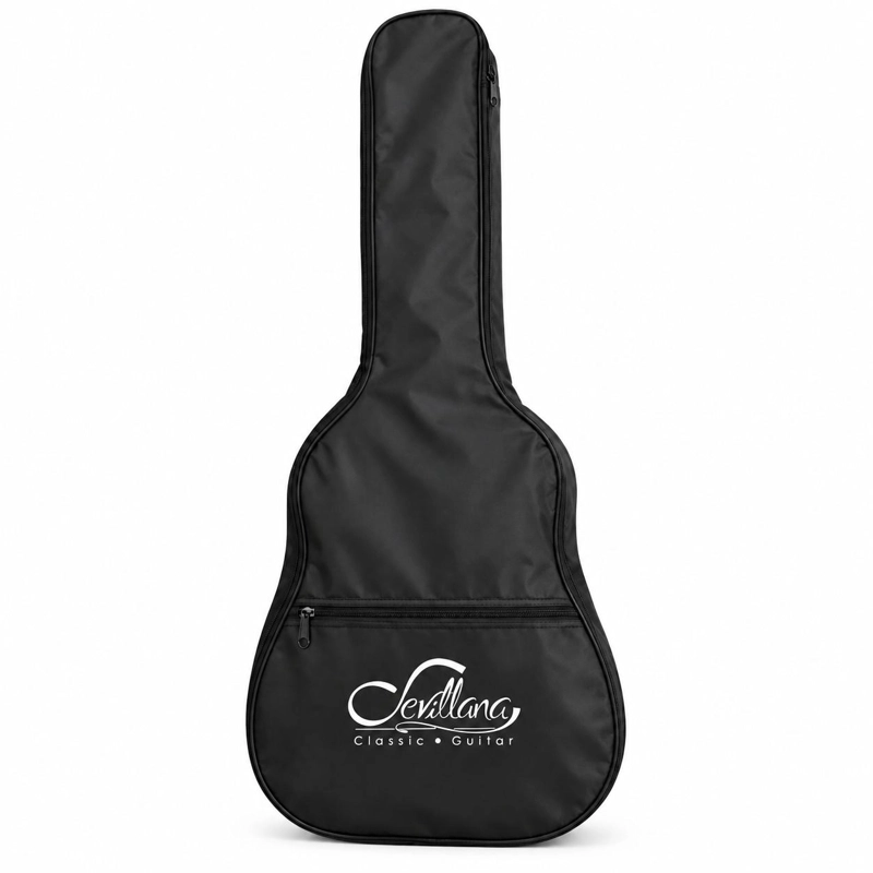 GUITARRA ELECTROACUSTICA SEVILLANA 39” ULTRA DELGADA CON ALMA AJUSTABLE Y FUNDA - 8