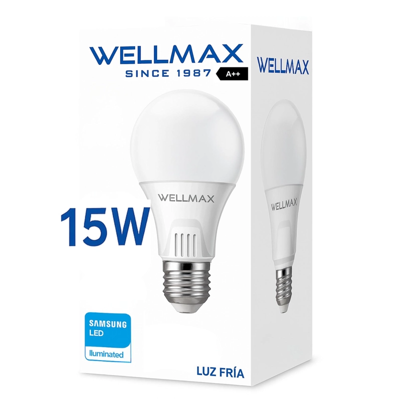 AMPOLLETA LED SAMSUNG WELLMAX 15W HIGH POWER LUMENS LUZ FRIA - 5