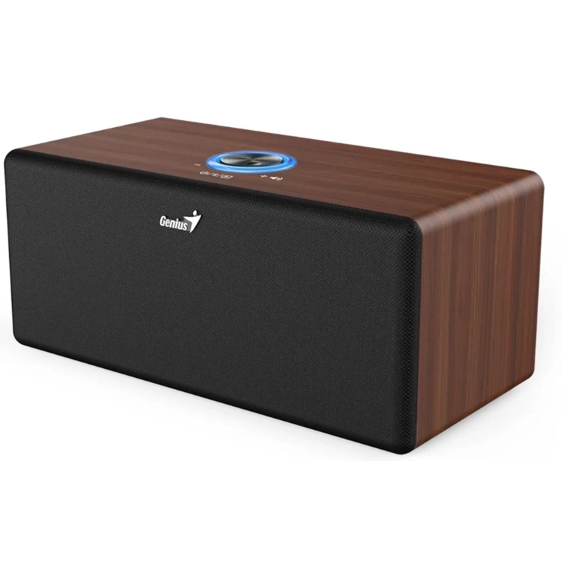 PARLANTE GENIUS DARK BROWN ELEGANT 20W RMS BLUETOOTH HF505BT - 4