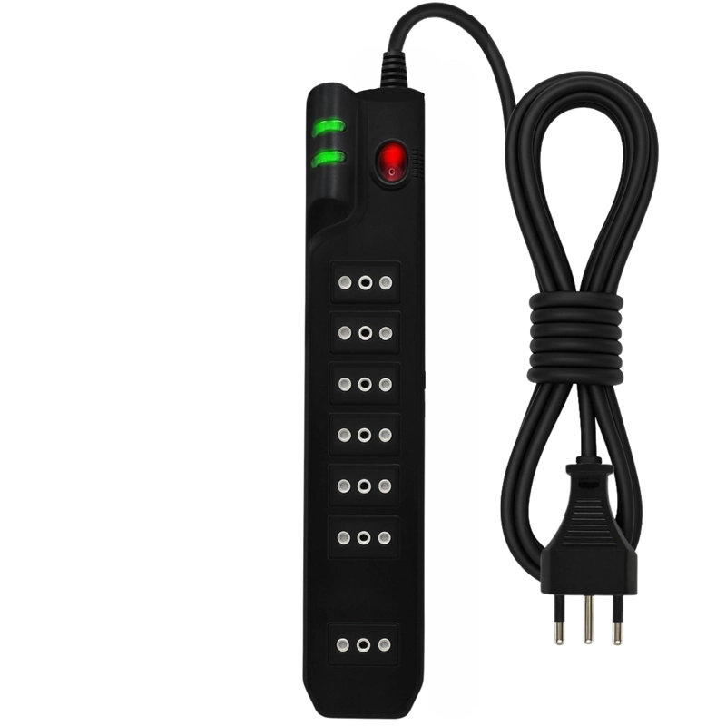 ALARGADOR 5MT  7 SALIDAS CON PROTECION DE VOLTAJE 2500W SEC - 1