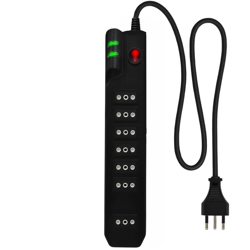 ALARGADOR 5MT  7 SALIDAS CON PROTECION DE VOLTAJE 2500W SEC - 5