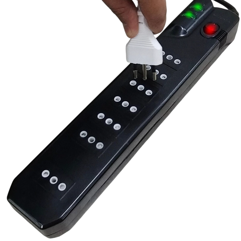 ALARGADOR 5MT  7 SALIDAS CON PROTECION DE VOLTAJE 2500W SEC - 7